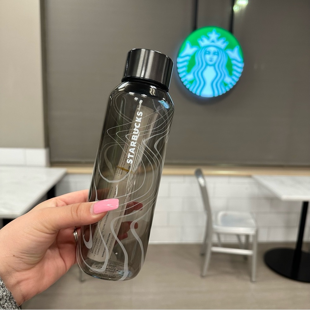 Starbucks Glass Bottle 20oz Cloudy